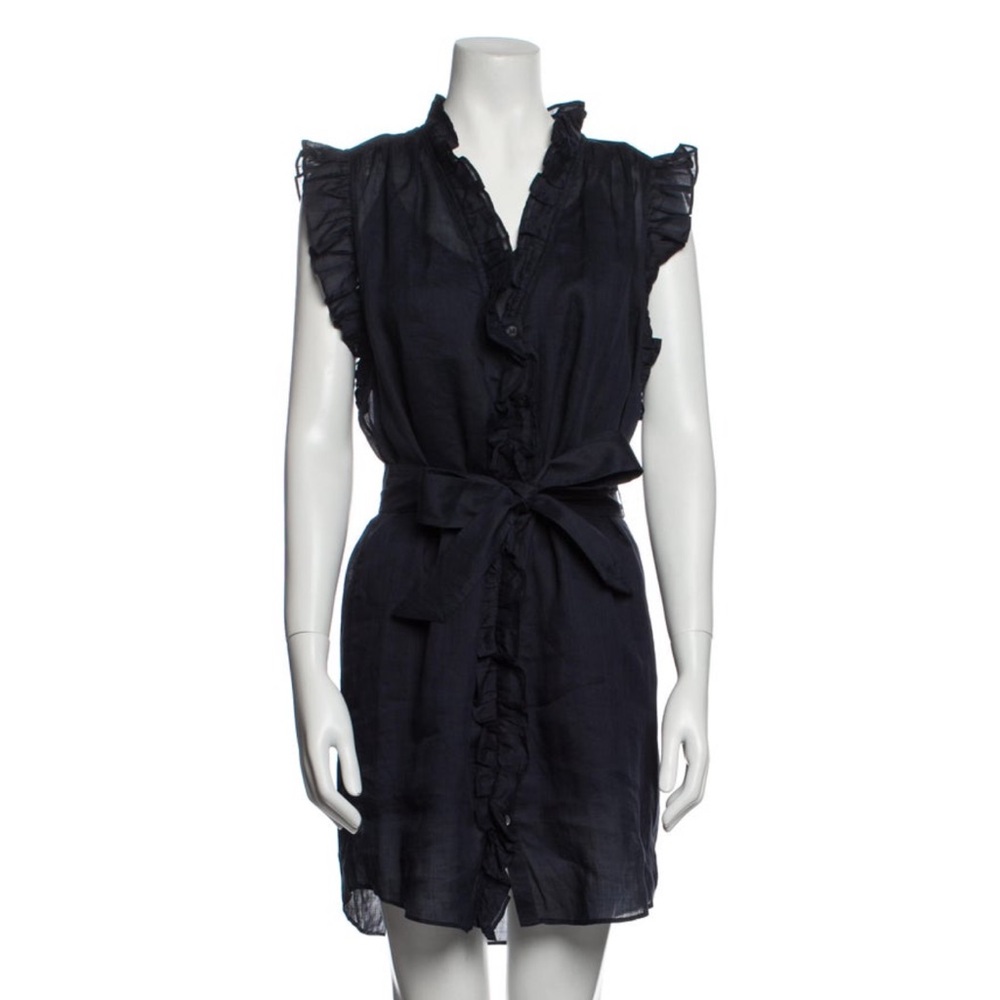 FRAME Ruffled Sleeveless Dress
